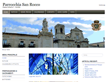 Tablet Screenshot of parrocchiasanrocco.net